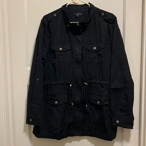 Black utility jacket size 2x